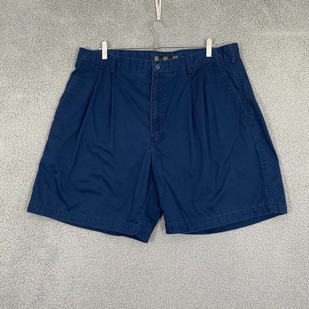 Nike Golf‎ Shorts Men 40 Navy Pleated Chino